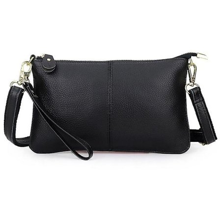 Lær Armbånd Clutch Lommebok Vesker Liten Konvolutt Crossbody Veske for Kvinner