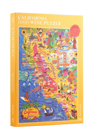 Water & Wines Vinpussel - Kalifornien 1000 bitar Pussel Unisex Gul 35 x 24 5