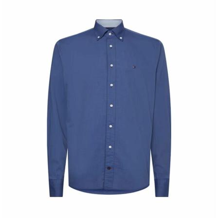 Tommy Hilfiger Denim Shirts , Blauw , Heren , Maat: S