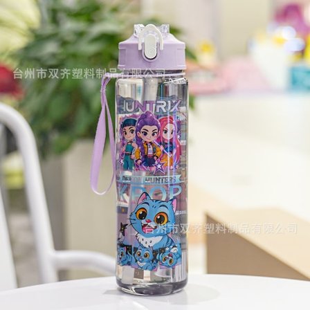 Kpop Demon Hunter Girls Drikkedunk Bærbar Udendørs Børne Kop med Sugerør