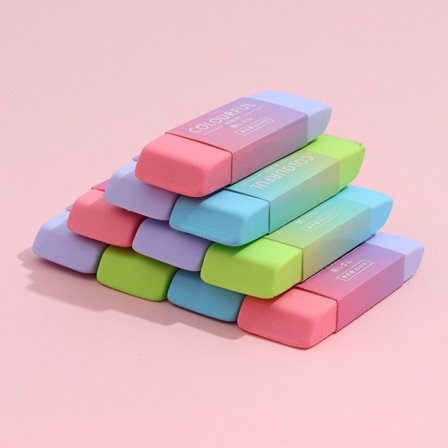 Dobbeltfarvet viskelædere Papir-gummikorrektionsværktøj