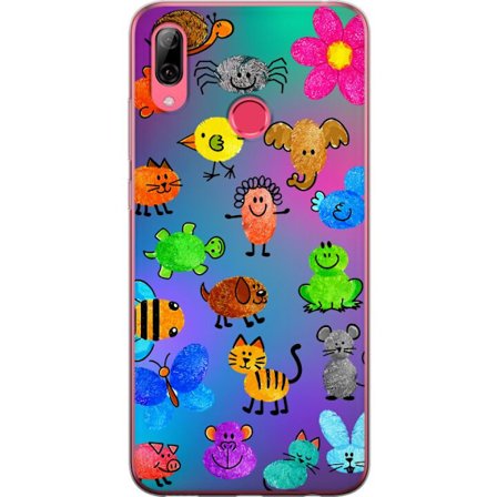 Yhteensopiva Puhelinkuori Huawei Y7 (2019) Little Scribble Friends