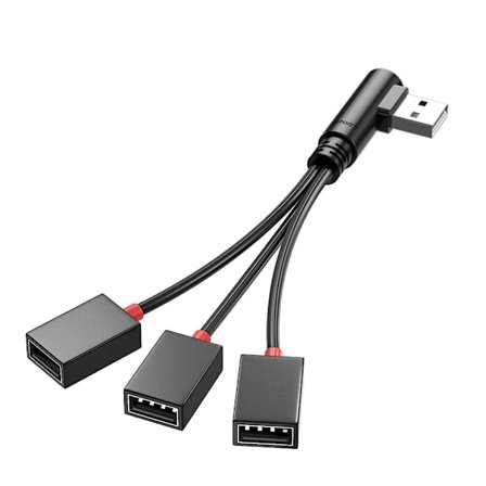 USB Splitterkabel, USB 1 han til 3 hun forlængerledning