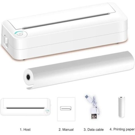 A4 Termisk Skrivare - UVERBON - Modell x8 - Bluetooth - Portabel - 203 DPI