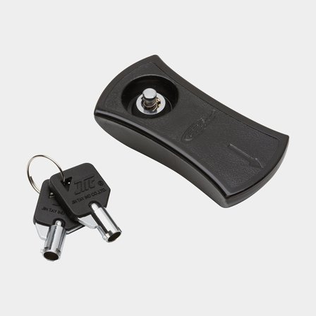 Poignée avec serrure pour panneau d'inspection, pour CAN-SB Europa, noir (RAL 35)