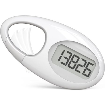 3D Skridttæller, Multifunktionel Skridttæller til Gåture, Simpel Skridttæller med Karabinhage til Løb & Gang