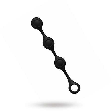 Anal Essentials - Painavat Anaalihelmet - Musta - Shots