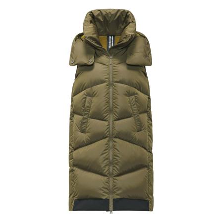BomBoogie Long Padded Väst grön, Dam Yttervästar, Dam, Storlek: S
