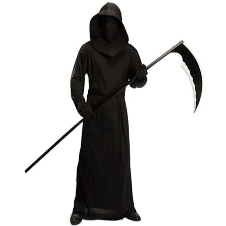 Grim Reaper Cosplay Kostym Tema Fest Scenföreställning Kläder Svart Djävul Rollspel Kläder