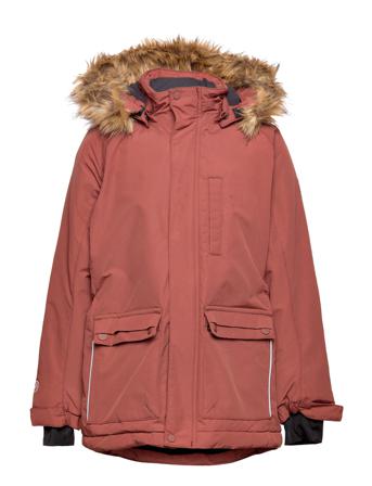 Parka W. Fake Fur, Af 10.000 Parkas Jakke Rosa Color Kids