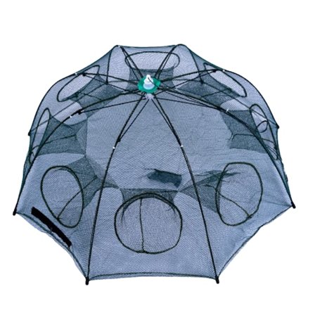 Fiskefælde, sammenklappelig fiskenet, automatisk reje-, fiskeyngel- og krabbefælde, fisketilbehør, 8 huller