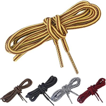 Støvlettlisser, 5 dobbelte runde støvlettlisser Sterke og slitesterke lisser for fotturer, turgåing, utendørsstøvler, 150 cm