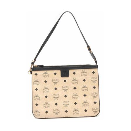 MCM Pre-owned, Pre-owned Shoulder Bags Beige, Dames, Maat:ONE Size