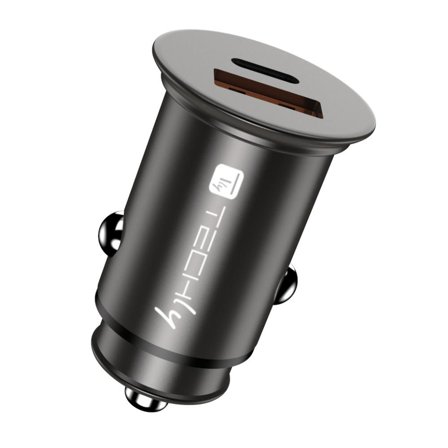 TECHLY Mini Car Charger Usb-A And