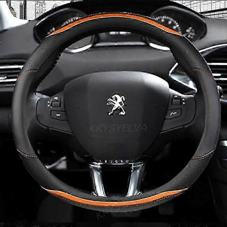 Ratrat til bil Carbon Fiber + Læder til Peugeot 208 2012~2018 Peugeot 308 2014~2021 2008 2013~2018 Biltilbehør