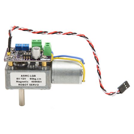 360 graders enkoder robot servo med høj effekt, stabil 60 kg snekkegear servo til robotarm ventilstyring