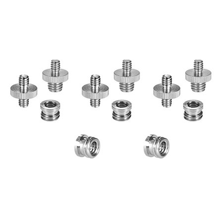 11-PACK 1/4" & 3/8" Skruv Adapter För Kamera