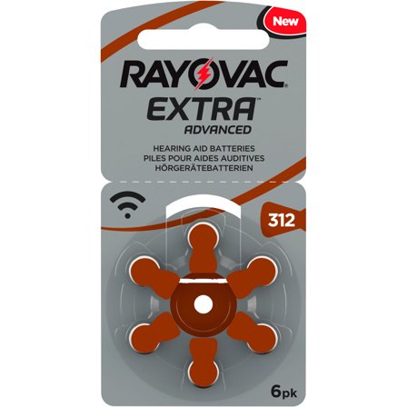 Rayovac Extra Advanced act 312 høreapparatbatteri 6 stk