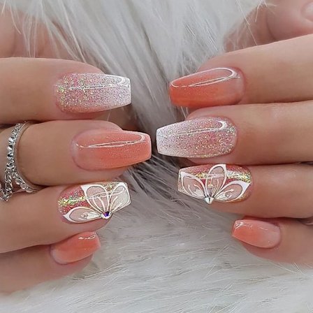 Fake Nails Falske Nail French