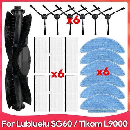 Til SG60 / SL60 / SL60D / SL61 / L9000 Robotstøvsuger Hovedsidebørste Hepa Filter Moppeklud Dele