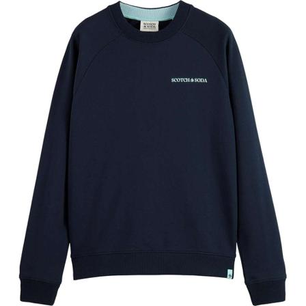 Scotch & Soda felpa crew sweatshirt Blå, Herre Sweatshirts