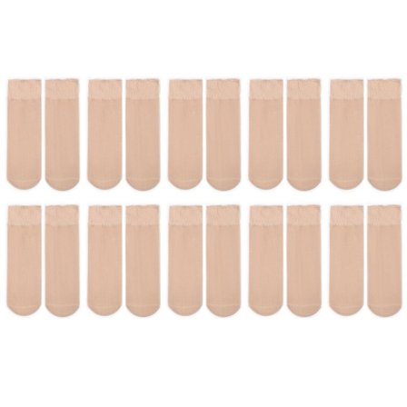 Komfortable blonde prinsessestrømper med volanger og lei lotusblonder i hudfarge KLB