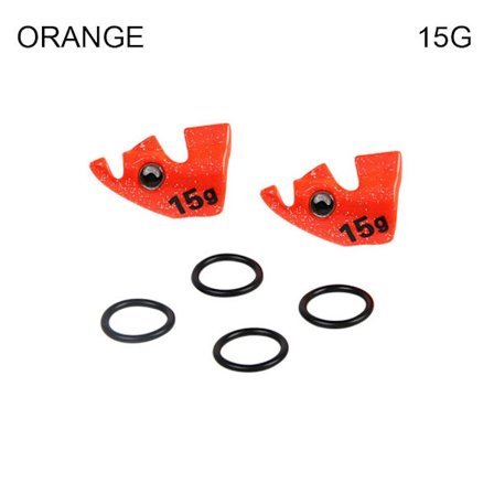 Tre Reker Vekt Sinker Fiske Agn Tackle 15GORANGE ORANSJE