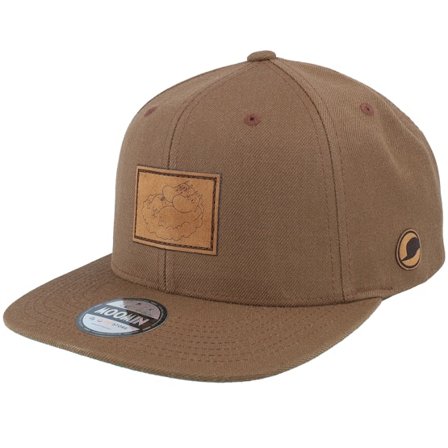 Moomin - Braun Snapback Cap - Lovers Engraved Patch Tan Brown Snapback @ Hatstore