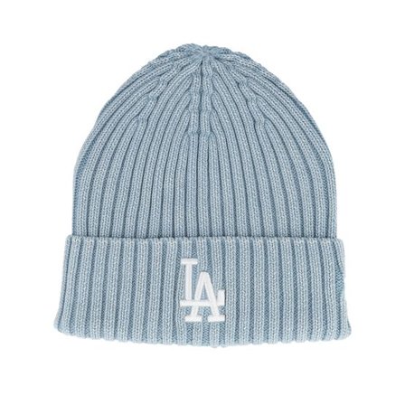 New Era - MLB Blå cuff Beanie - Los Angeles Dodgers MLB Washed Pastel Blue Cuff @ Hatstore