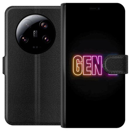 Kompatibel Tegnebogsetui til Xiaomi Xiaomi 13 Ultra Neontekst Gen Z i farverigt lys mod en mørk baggrund i moderne digital stil