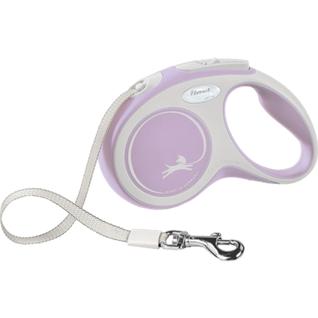 Flexi - Rullebånd New Comfort Tape 5m, M max 25kg, Lyslilla - Hund - Halsbånd - ZOO.no