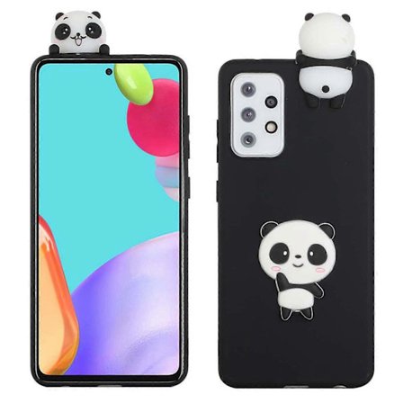 Sødt 3D Dukke Dekor TPU + Silikone Telefon Cover Case til Samsung Galaxy A52 5G/4G / A52s 5G