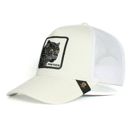 Black Panther Mesh Keps Baseball Keps Trucker Keps-Beige