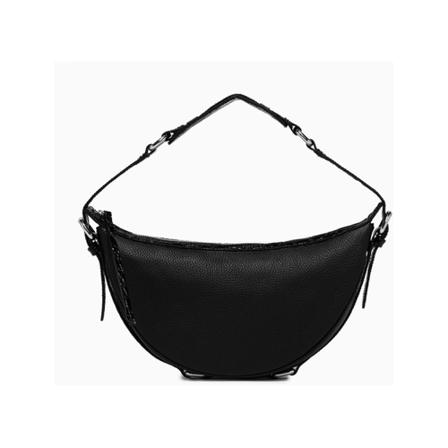 By Far, Shoulder Bag Zwart, Dames, Maat:ONE Size,leer