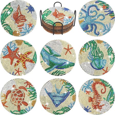 8-pak Ocean Diamond Malede Brikker DIY