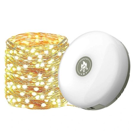 {PL}10m Lyslenke for Camping, Vandring, Telt, LED Campinglykt Oppladbar