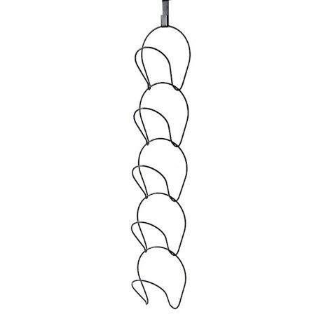 5-pakning Baseball Caps Oppbevaringsstativ Klesskap Hengende Dør Veggmontert Hengekrok for Skjerf Håndvesker Håndklær Klær Slips Over