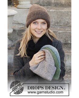 Strikkeoppskrift Lue - Drops Design