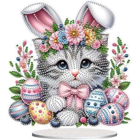 Timanttimaalaus - 5D-timanttimaalaussarja - Akryylitimanttimaalauspohja puupohjalla - 20 × 20 × 4 cm