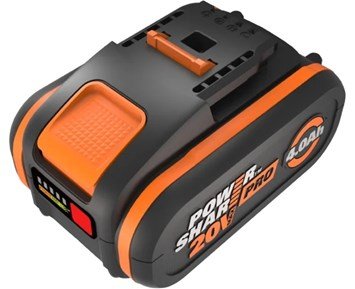 WORX 20V 4.0Ah battery with indicator - Kraftfullt 20V 4.0Ah-batteri med indikator