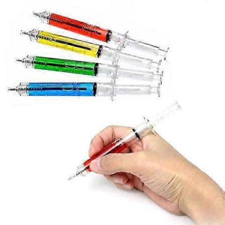 Sprutor Flytande Spruta Penna Spruta Kulspetspenna Flerfärgad Kulspetspenna Sprutform Penna Spruta Kulpenna