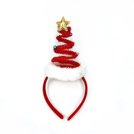 Vårt juletre-diadem barn Julehårsløyfe Noel-tilbehør Julekuldekor