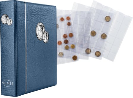 Leuchtturm NUMIS myntalbum - blå