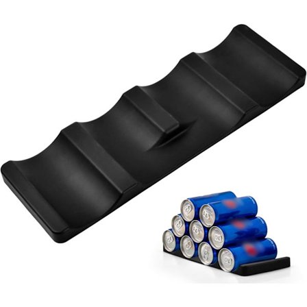 Silikone Flaskeholder, Stabelbar Køleskabs Vinflaskeholder, Vinflaskemåtte, Køleskabs Flaskeholder, Øl Kan Holder, Kan Holder Rack Organizer