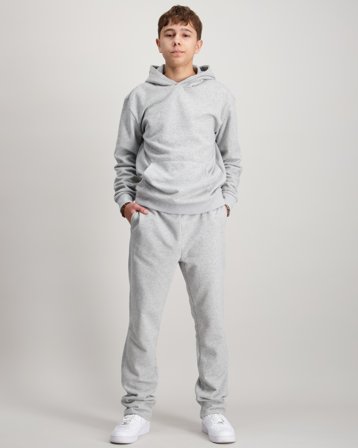 Zeke Essential Logo Tag Sweatpants Grå Bukser Gutt - Kids Brand Store