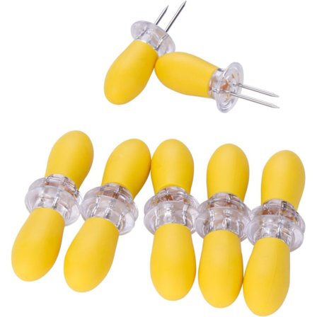 Majsspyd, 12 stk. BBQ Majskolbe Spyd i Rustfrit Stål, ZQKLA