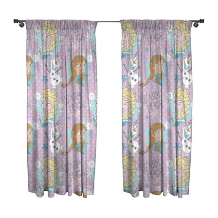 Frozen Gardin med All-Over-Tryck One Size Flerfärgad