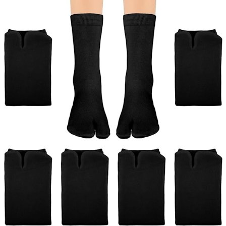 ING 6 par tåsokker Japanske sokker Sandal sokker Hjemmesko sokker Storetå sokker Storetå sokker One Size Unisex sokker Dame Flip Flop sokker Størrelse