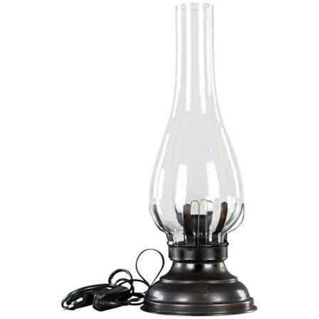 Pöytälamppu Öljylamppu Sähkö Antik Ruskea