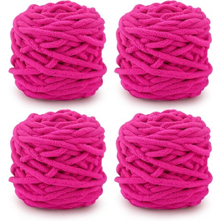 Stickgarn 4xStickgarn för Virkning, Mjuk Chunky Garn för Garnprojekt